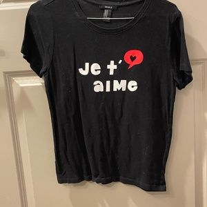 Jet'aime Forever 21 tee